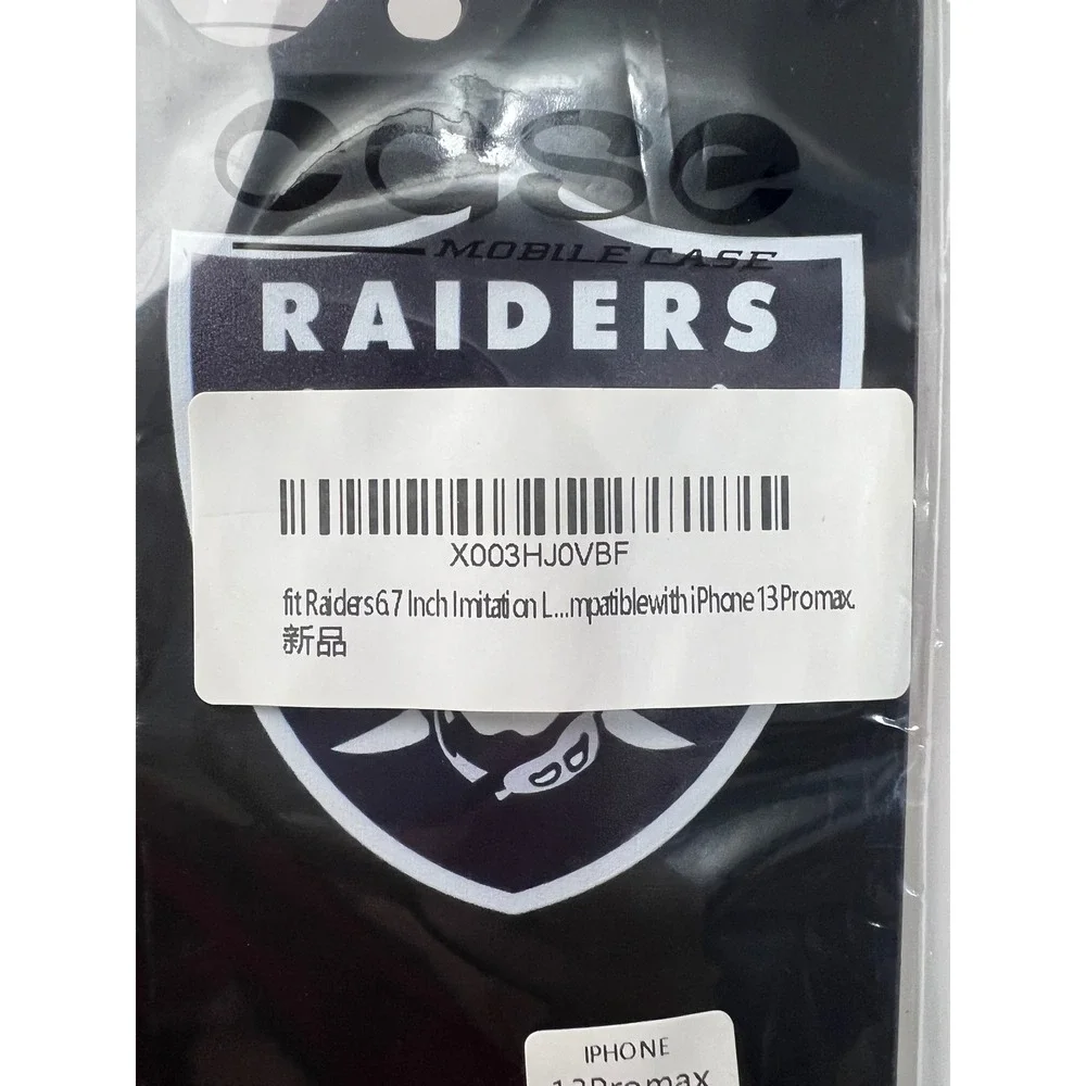 Las Vegas Raiders iPhone 13 Pro Max Case Black NFL Football Shield Logo Slim